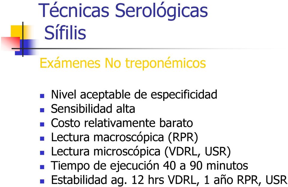 barato Lectura macroscópica (RPR) Lectura microscópica (VDRL, USR)