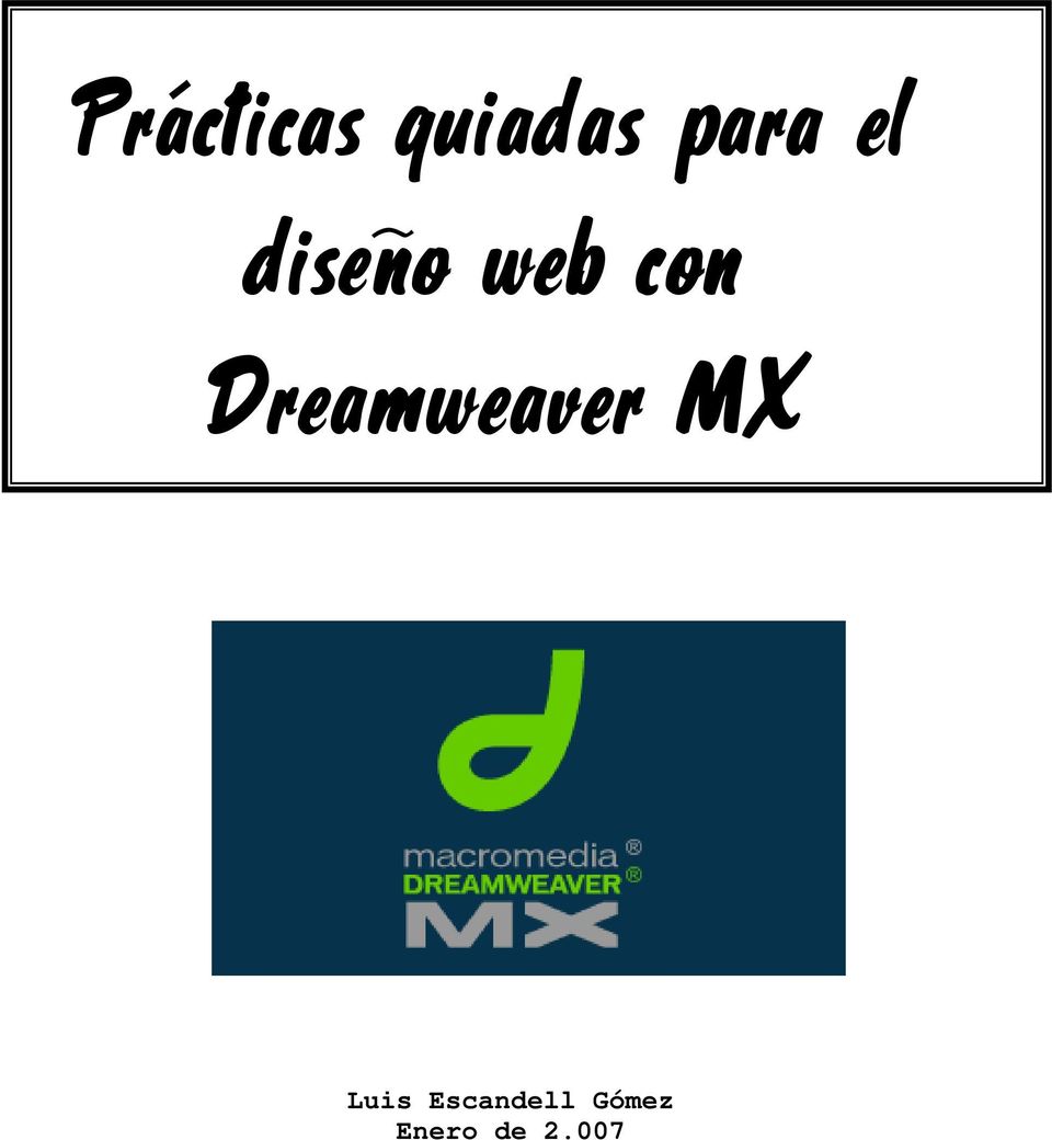 Dreamweaver MX Luis