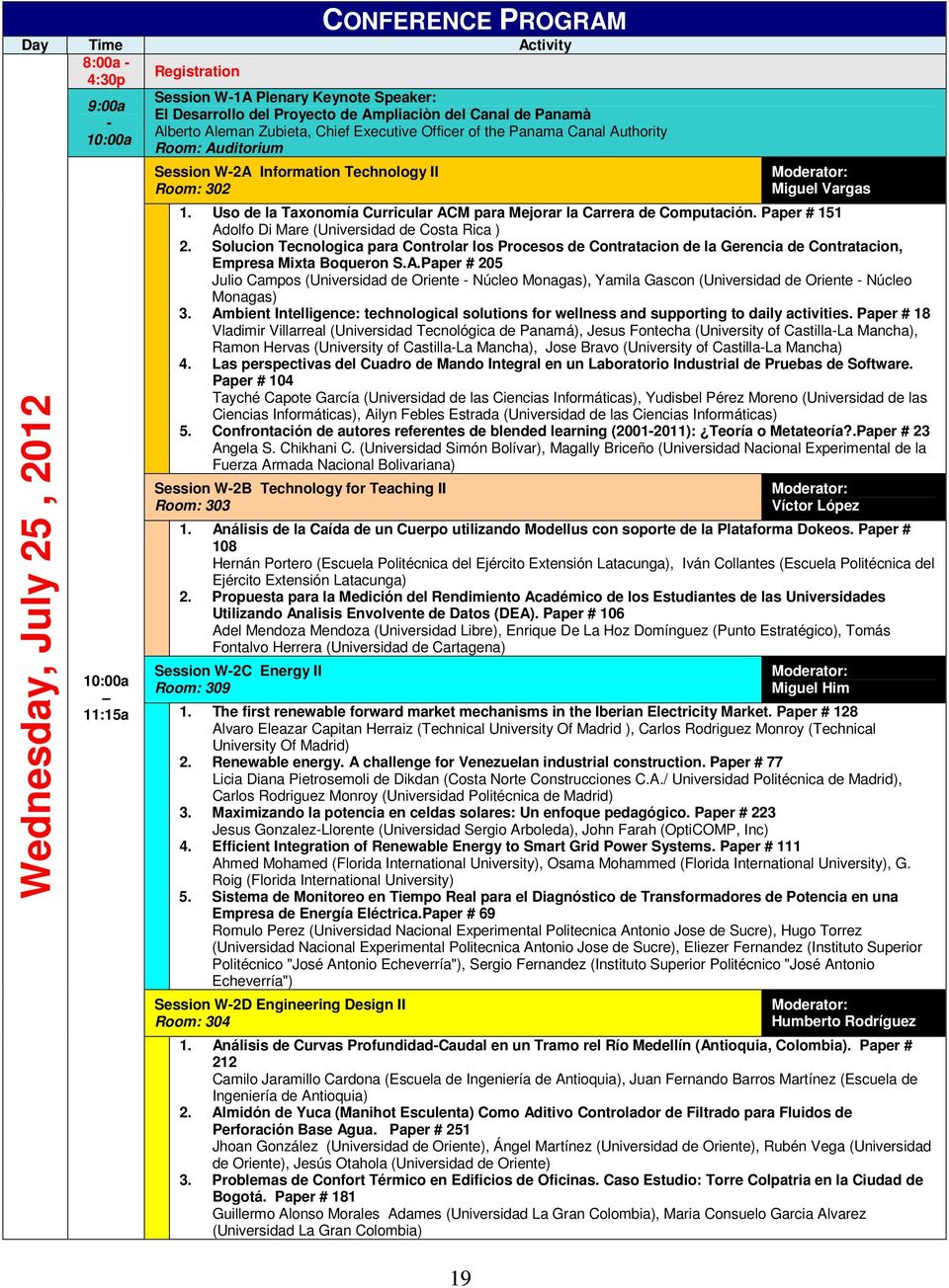 Uso de la Taxonomía Curricular ACM para Mejorar la Carrera de Computación. Paper # 151 Adolfo Di Mare (Universidad de Costa Rica ) 2.