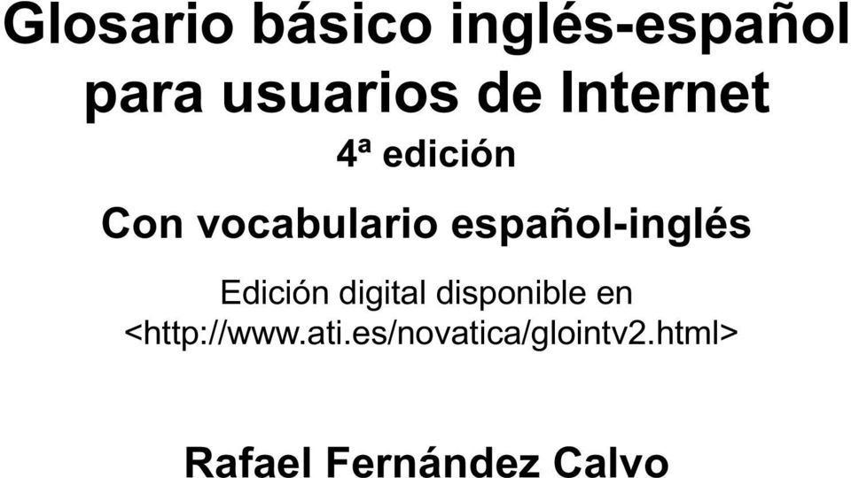 español-inglés Edición digital disponible en