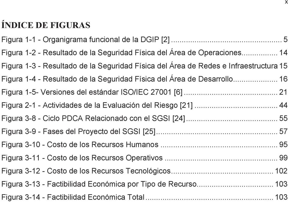 .. 16 Figura 1-5- Versiones del estándar ISO/IEC 27001 [6]... 21 Figura 2-1 - Actividades de la Evaluación del Riesgo [21]... 44 Figura 3-8 - Ciclo PDCA Relacionado con el SGSI [24].