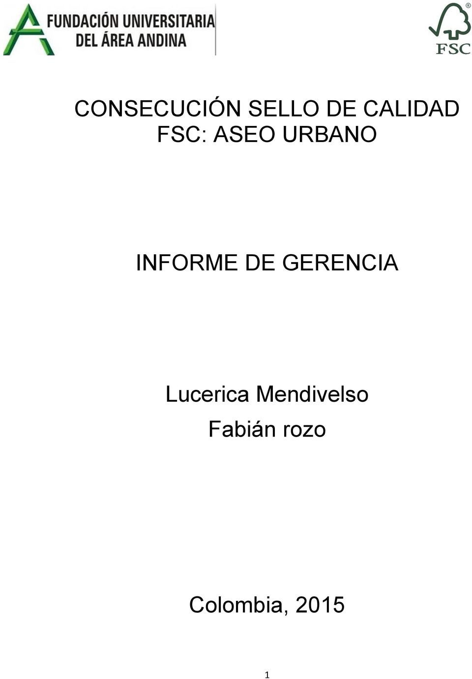 GERENCIA Lucerica Mendivelso