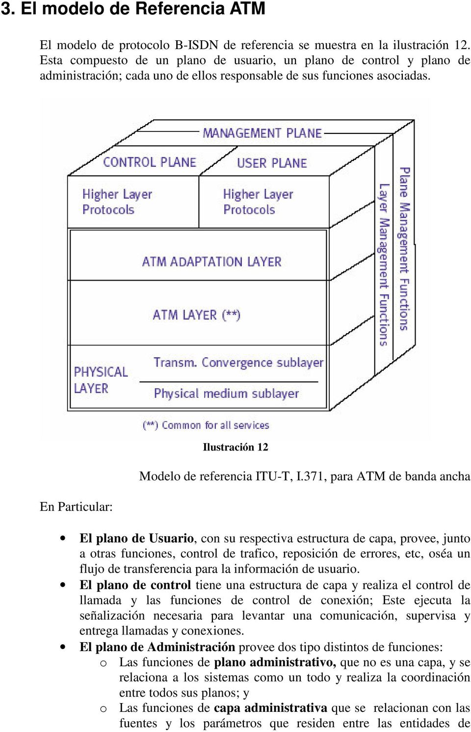 En Particular: Ilustración 12 Modelo de referencia ITU-T, I.