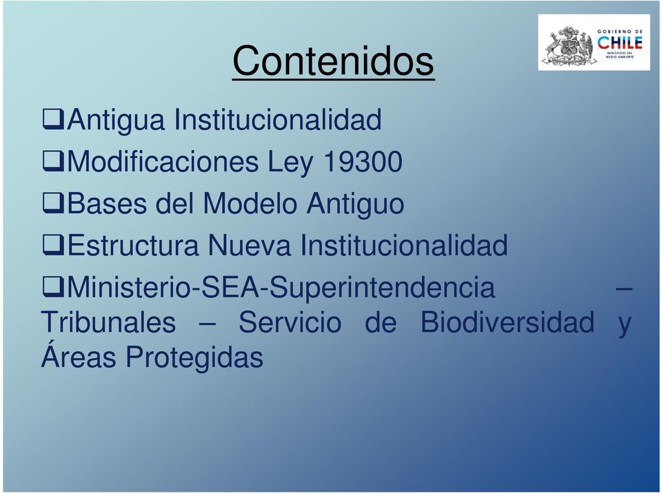 Institucionalidad Ministerio-SEA-Superintendencia