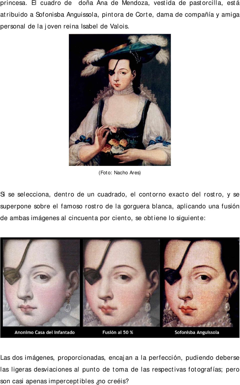 joven reina Isabel de Valois.