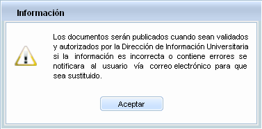 procedimiento sólo que debe tener el mismo nombre el documento, en este caso Organigrama_del_2010.doc Únicamente se pueden subir o actualizar documentos en formato DOC.