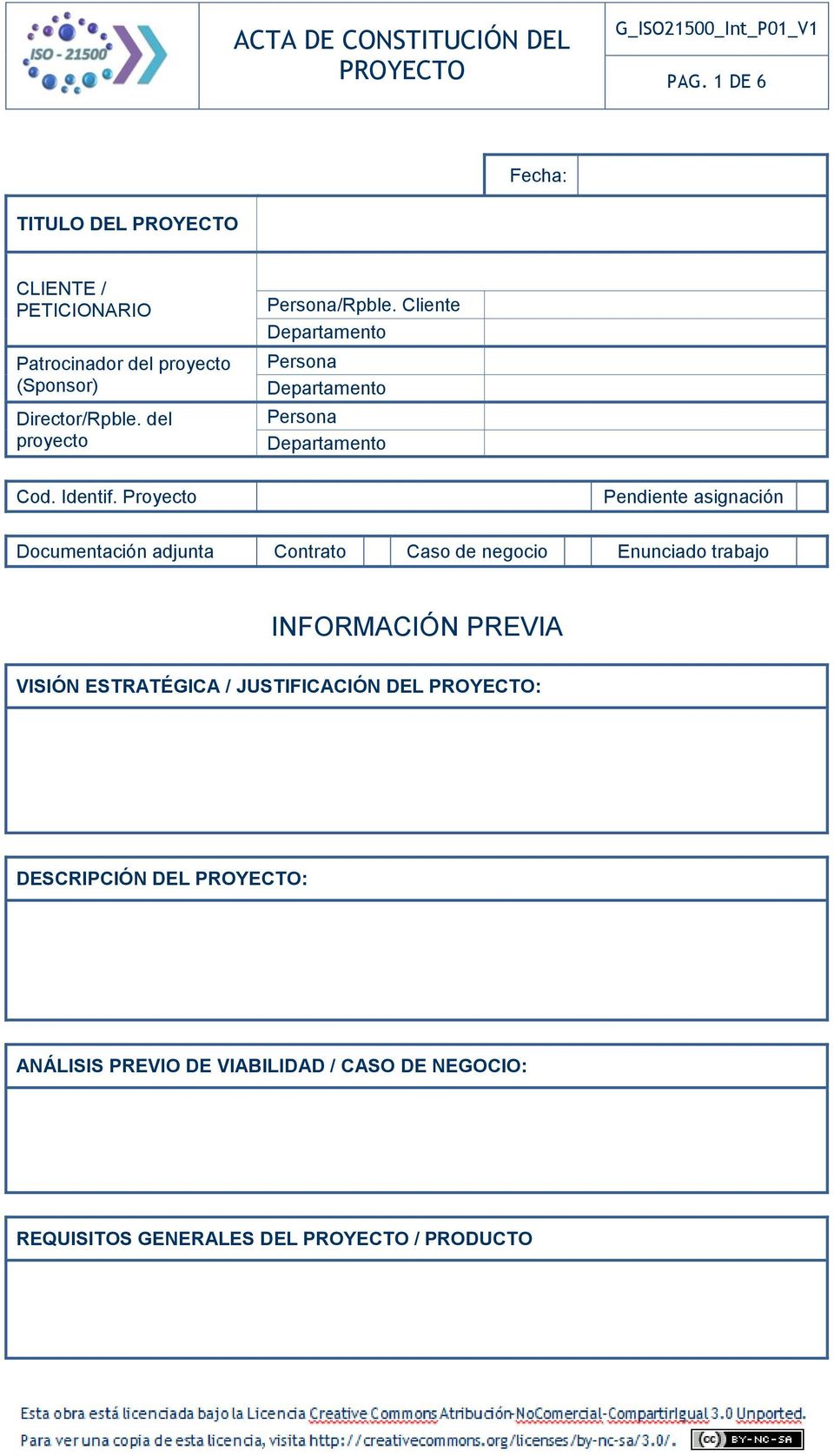 Proyecto Pendiente asignación Documentación adjunta Contrato Caso de negocio Enunciado trabajo INFORMACIÓN