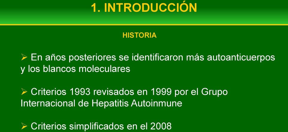 moleculares Criterios 1993 revisados en 1999 por el