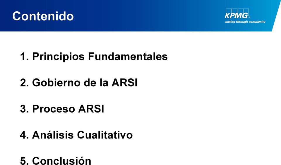 Gobierno de la ARSI 3.
