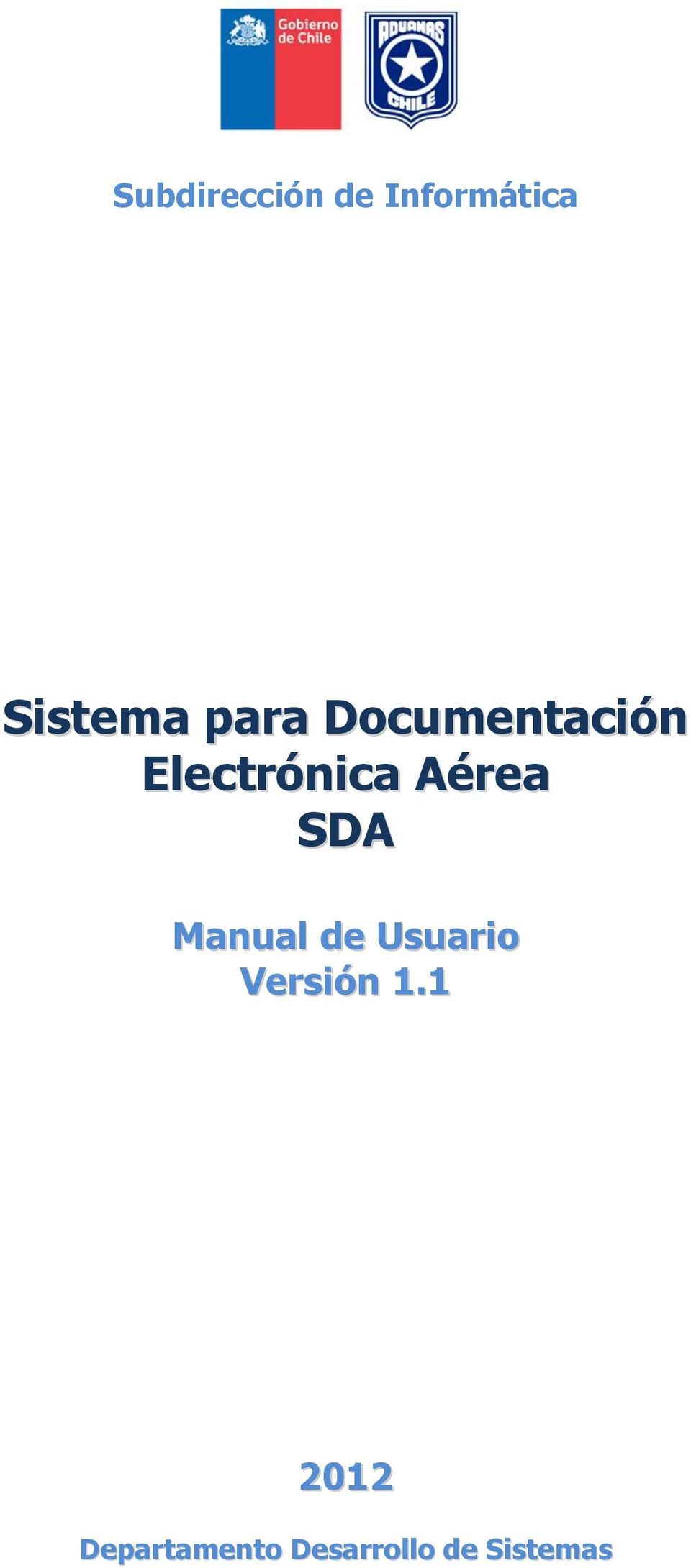 SDA Manual de Usuario Versión 1.