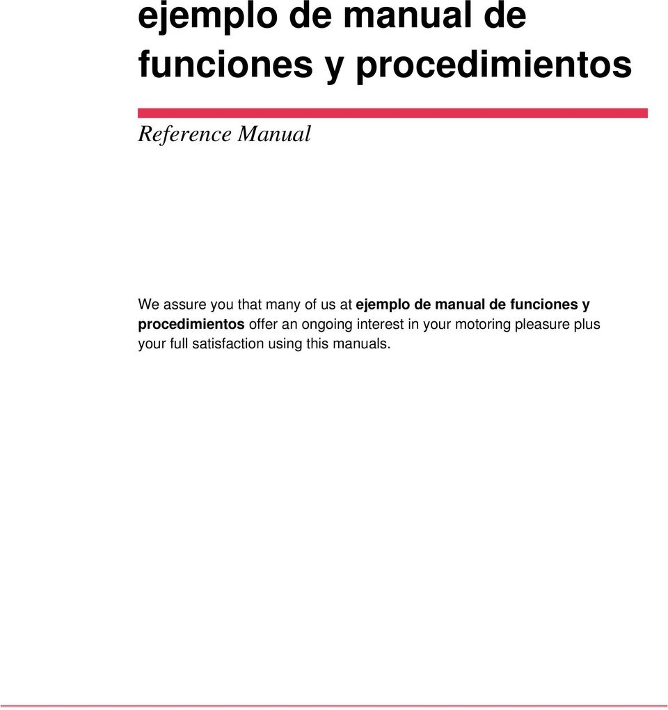 funciones y procedimientos offer an ongoing interest in your
