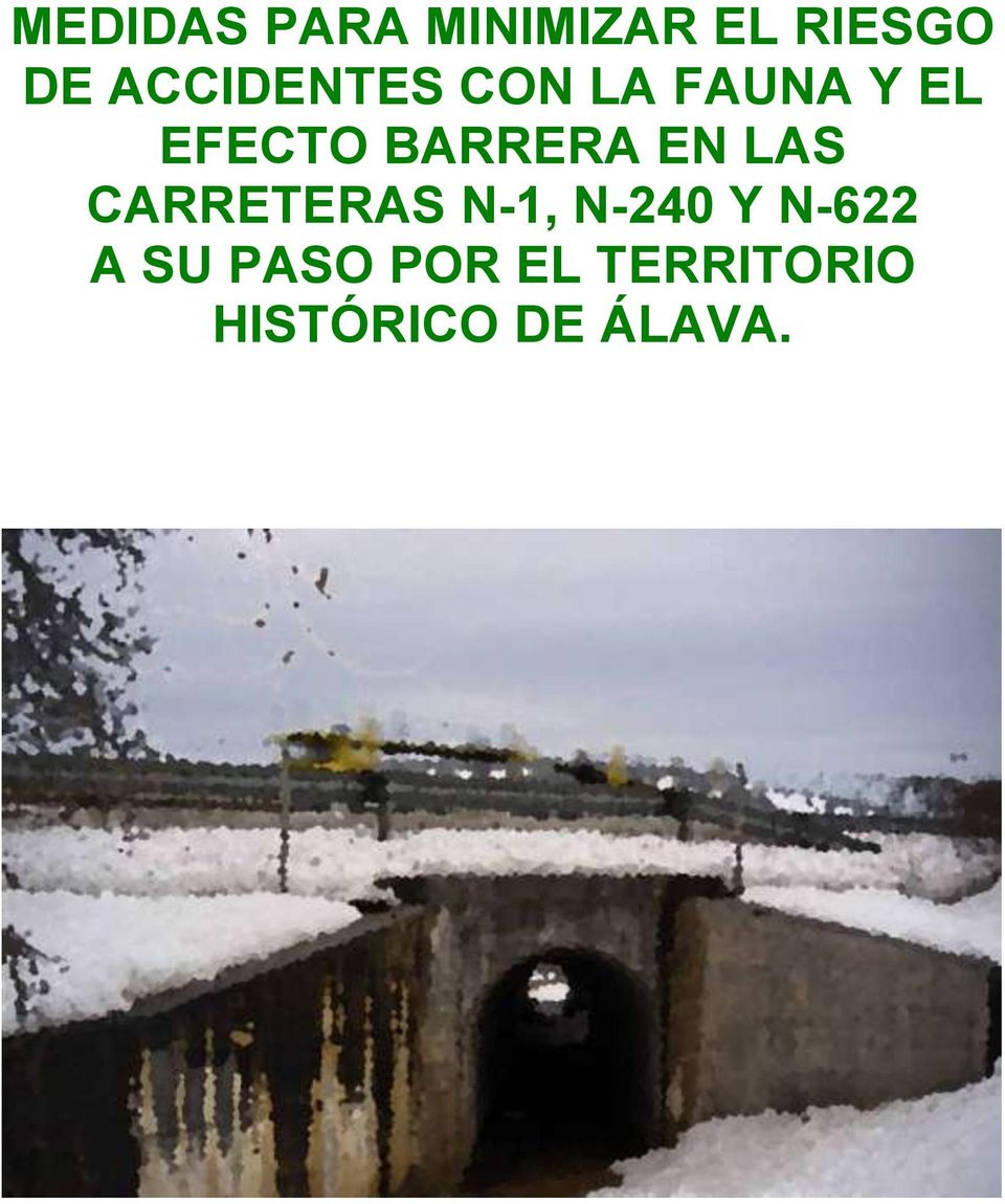 BARRERA EN LAS CARRETERAS N-1, N-240 Y
