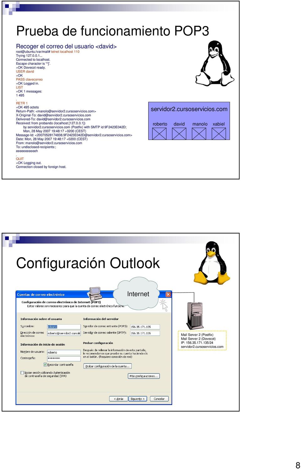 cursoservicios.com Received: from probando (localhost [127.0.0.1]) by servidor2.cursoservicios.com (Postfix) with SMTP id 9F2423E042D; Mon, 28 May 2007 19:48:17 +0200 (CEST) Message-Id: <20070528174838.