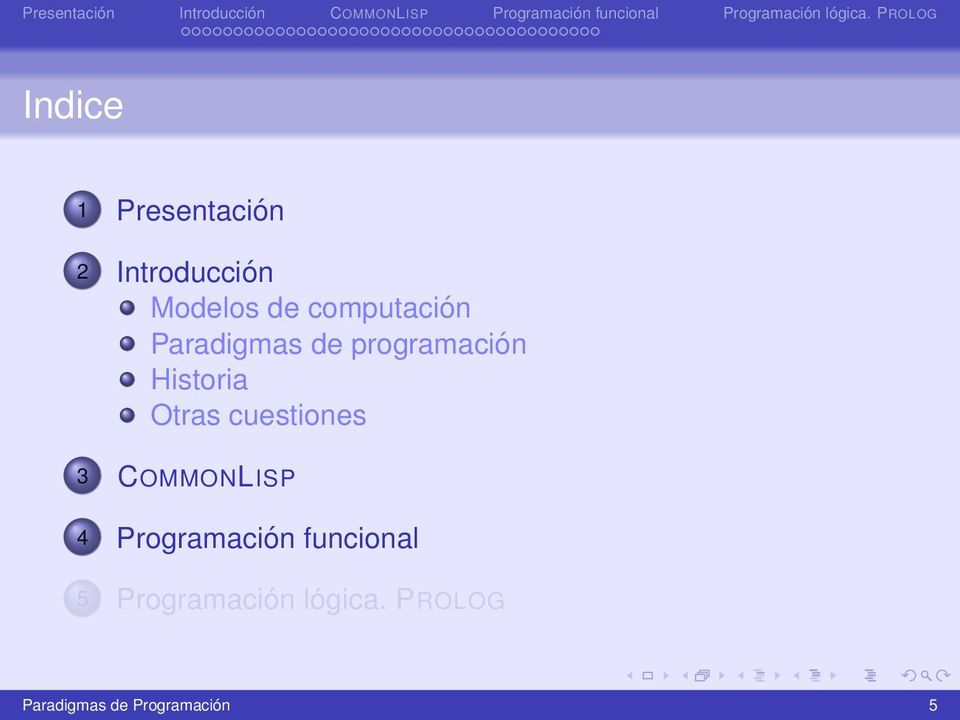 cuestiones 3 COMMONLISP 4 Programación funcional