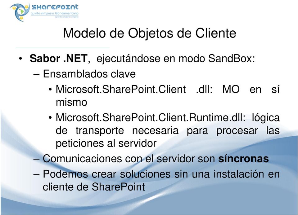 dll: MO en sí mismo Microsoft.SharePoint.Client.Runtime.