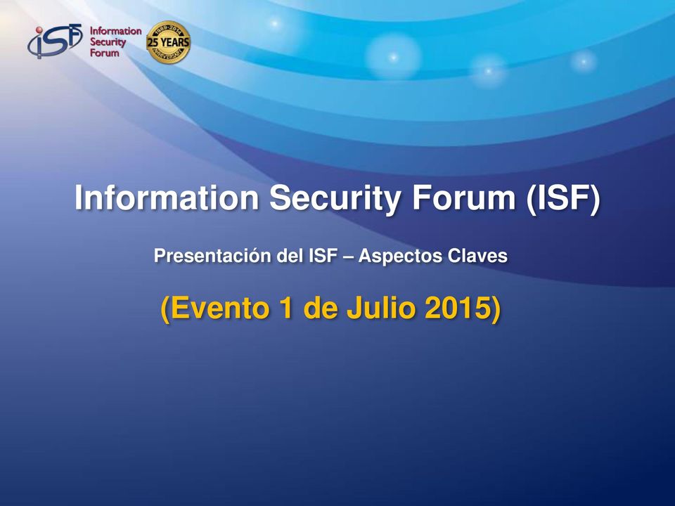 Presentación del ISF