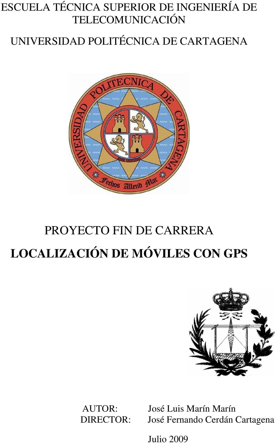 PROYECTO FIN DE CARRERA LOCALIZACIÓN DE MÓVILES CON GPS