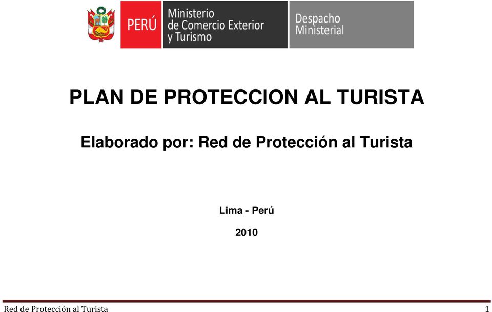 Protección al Turista Lima -
