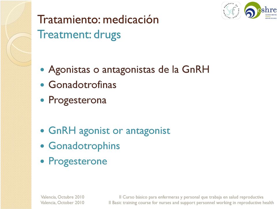 GnRH Gonadotrofinas Progesterona GnRH