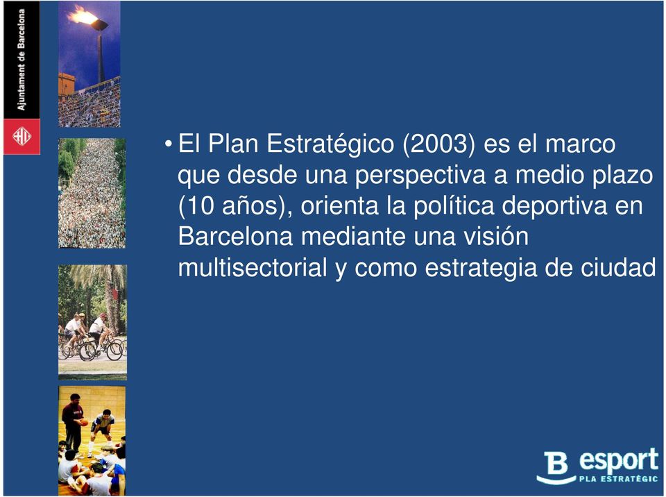 la política deportiva en Barcelona mediante una