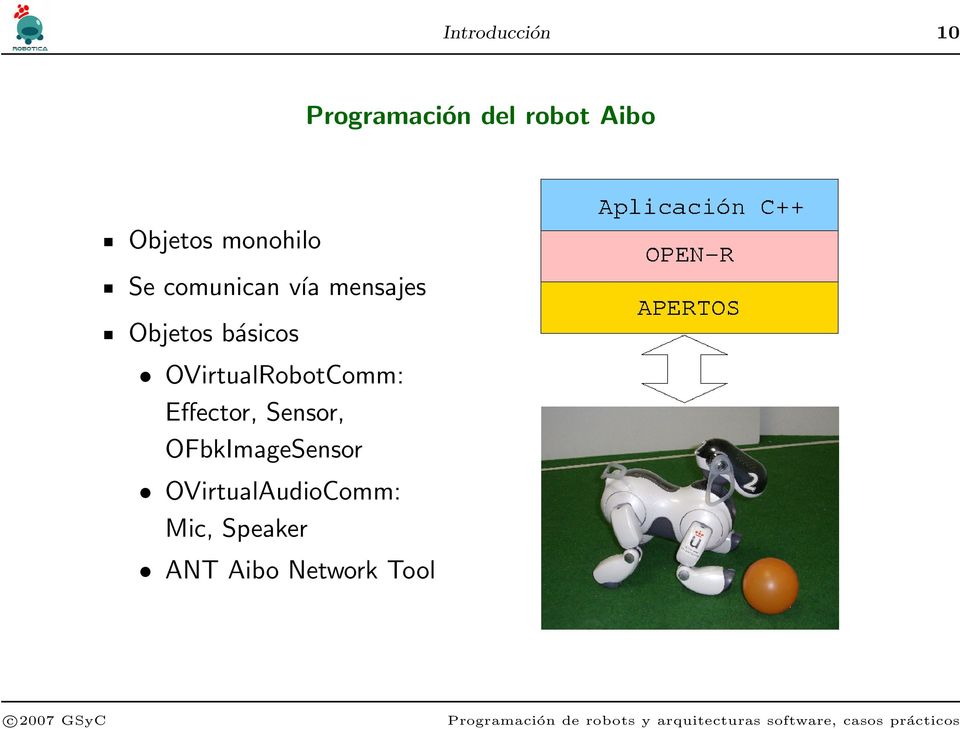 OVirtualRobotComm: Effector, Sensor, OFbkImageSensor