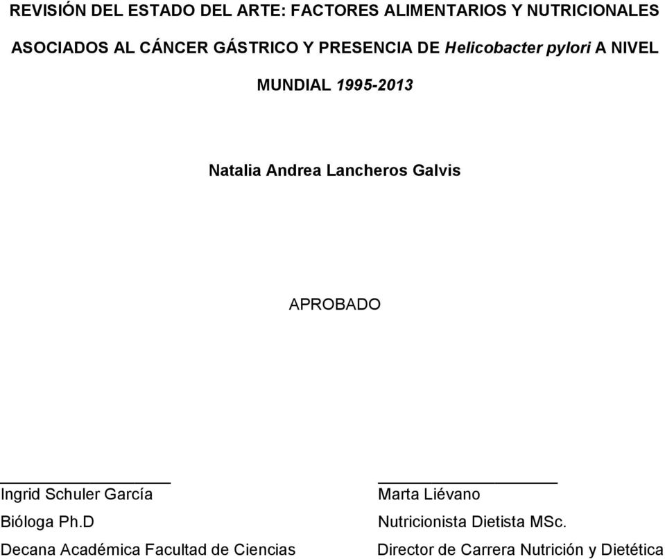 Lancheros Galvis APROBADO Ingrid Schuler García Bióloga Ph.