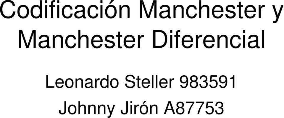 Manchester Diferencial