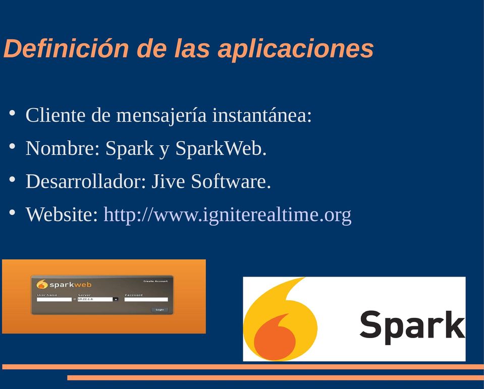 Spark y SparkWeb.
