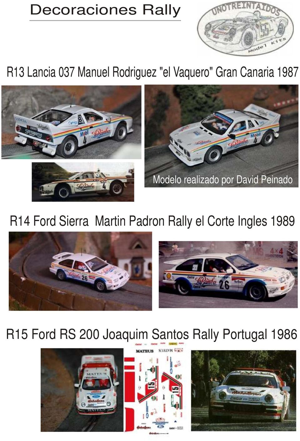 Ford Sierra Martin Padron Rally el Corte Ingles