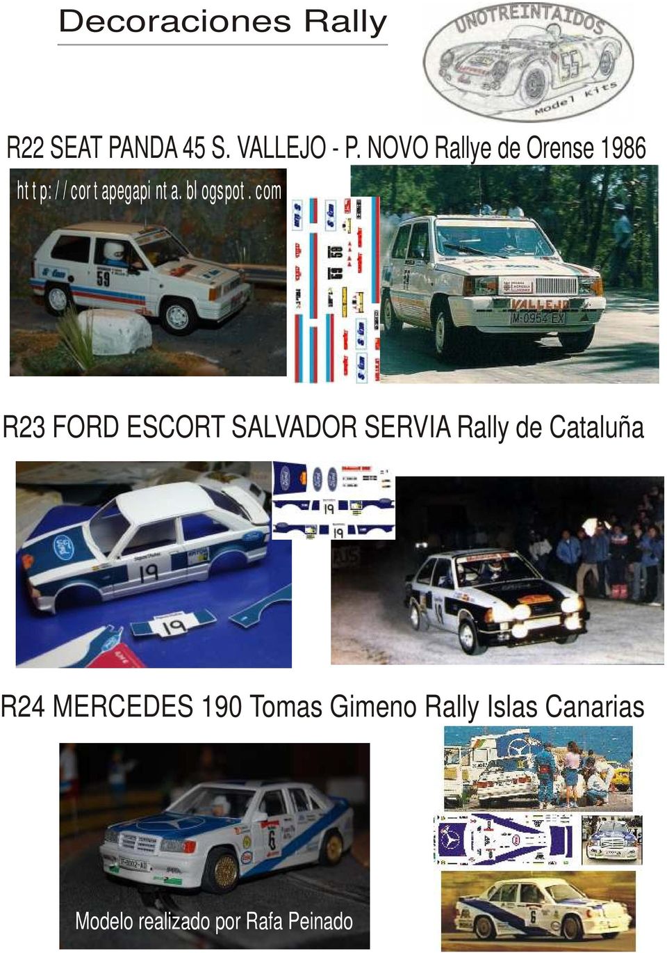 com R23 FORD ESCORT SALVADOR SERVIA Rally de Cataluña R24
