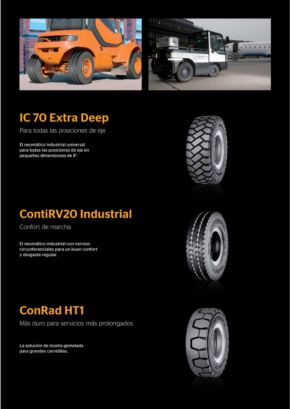 ContiRV20 Industrial Confort de marcha El neumático industrial con nervios circunferenciales