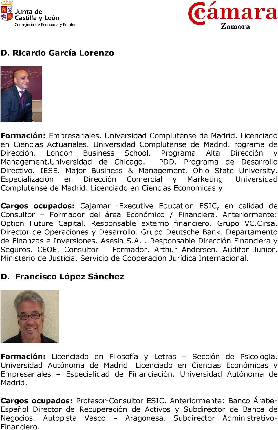 Especialización en Dirección Comercial y Marketing. Universidad Complutense de Madrid.