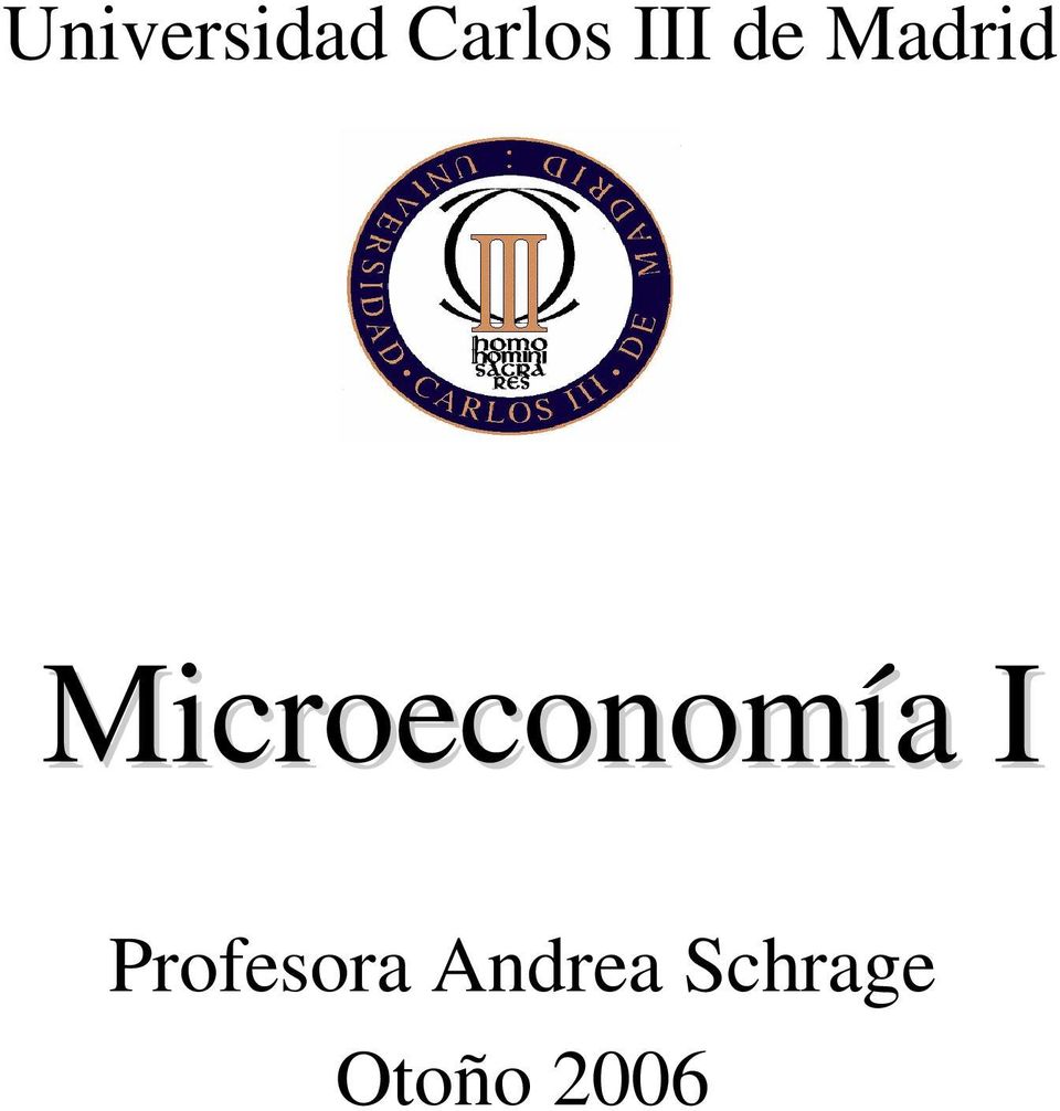 Microeconomía a I