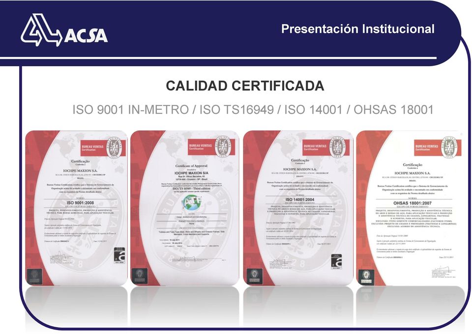 ISO TS16949 / ISO