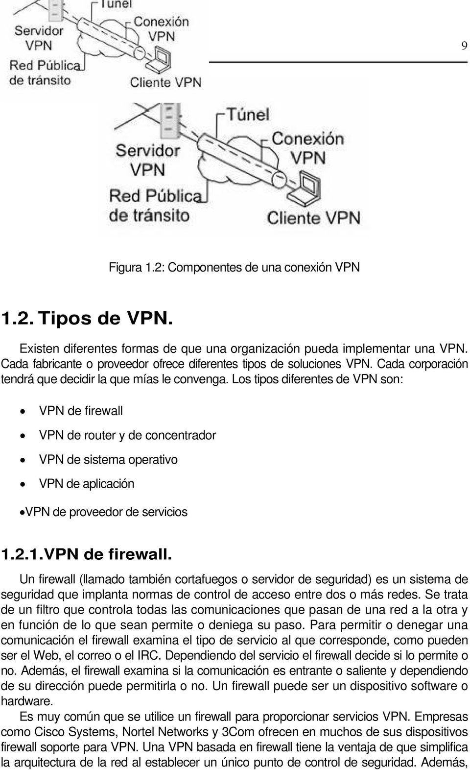 Los tipos diferentes de VPN son: VPN de firewall 