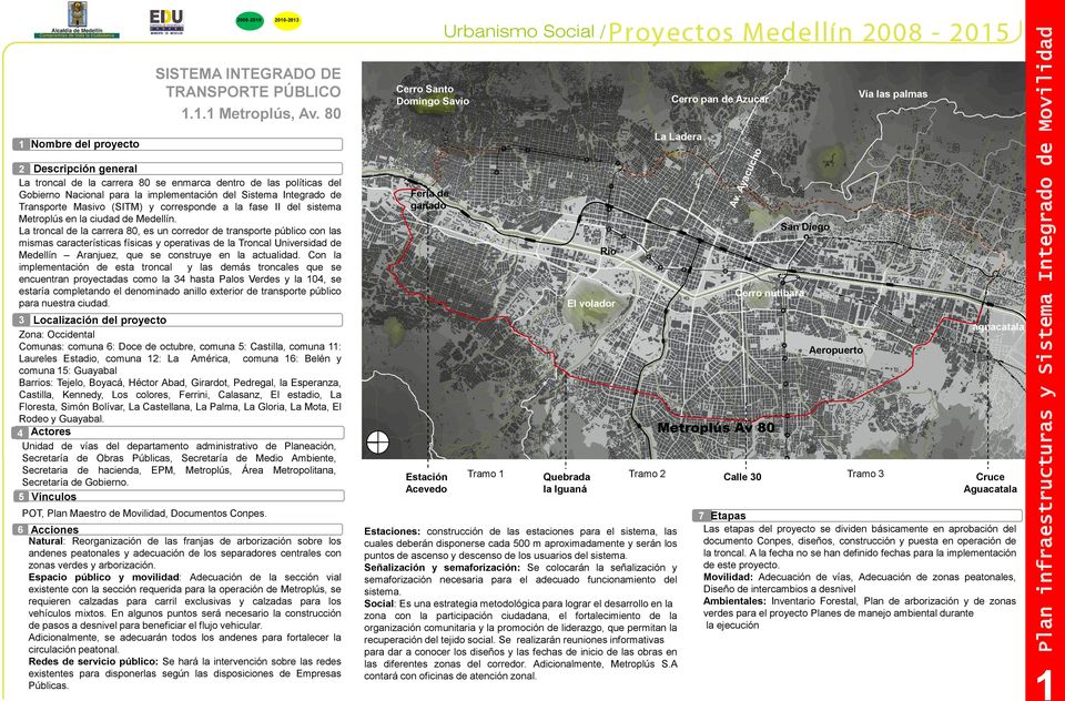 Transporte Masivo (SITM) y corresponde a la fase II del sistema Metroplús en la ciudad de Medellín.