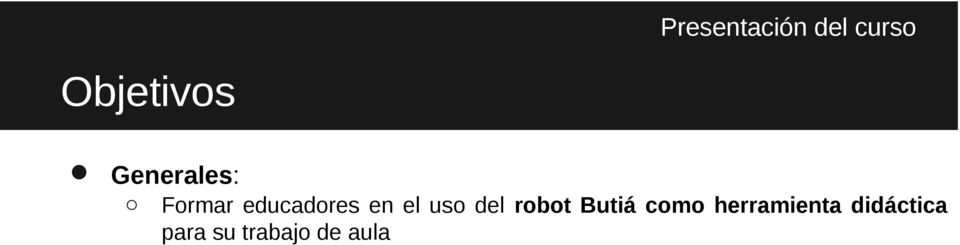 uso del robot Butiá como