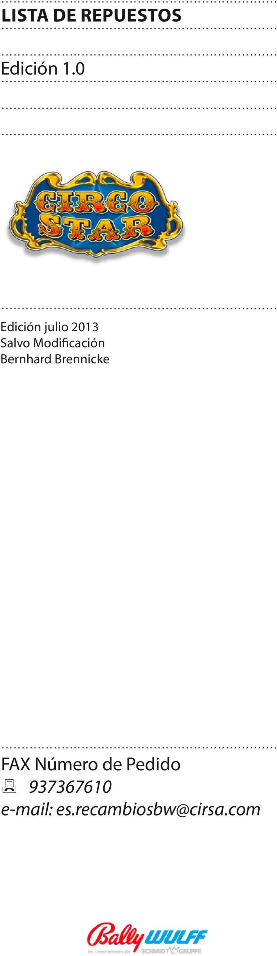 Modificación Bernhard Brennicke.