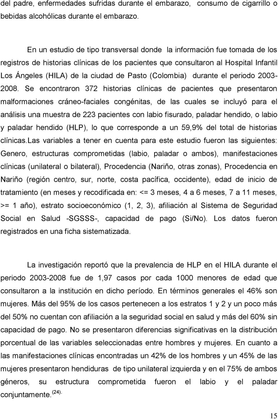 (Colombia) durante el periodo 2003-2008.