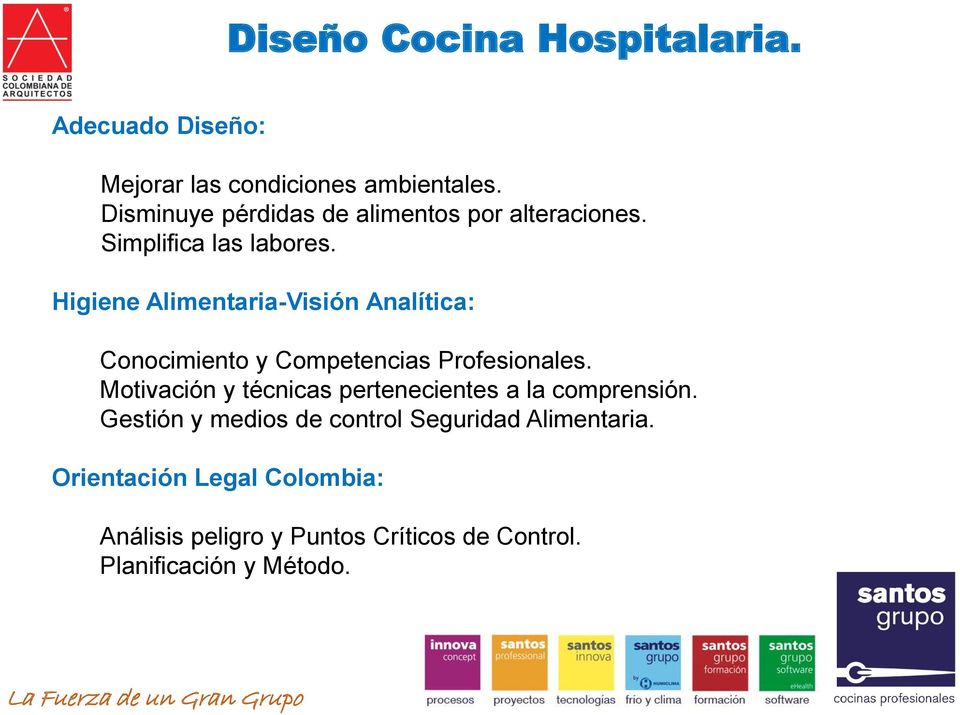Higiene Alimentaria-Visión Analítica: Conocimiento y Competencias Profesionales.