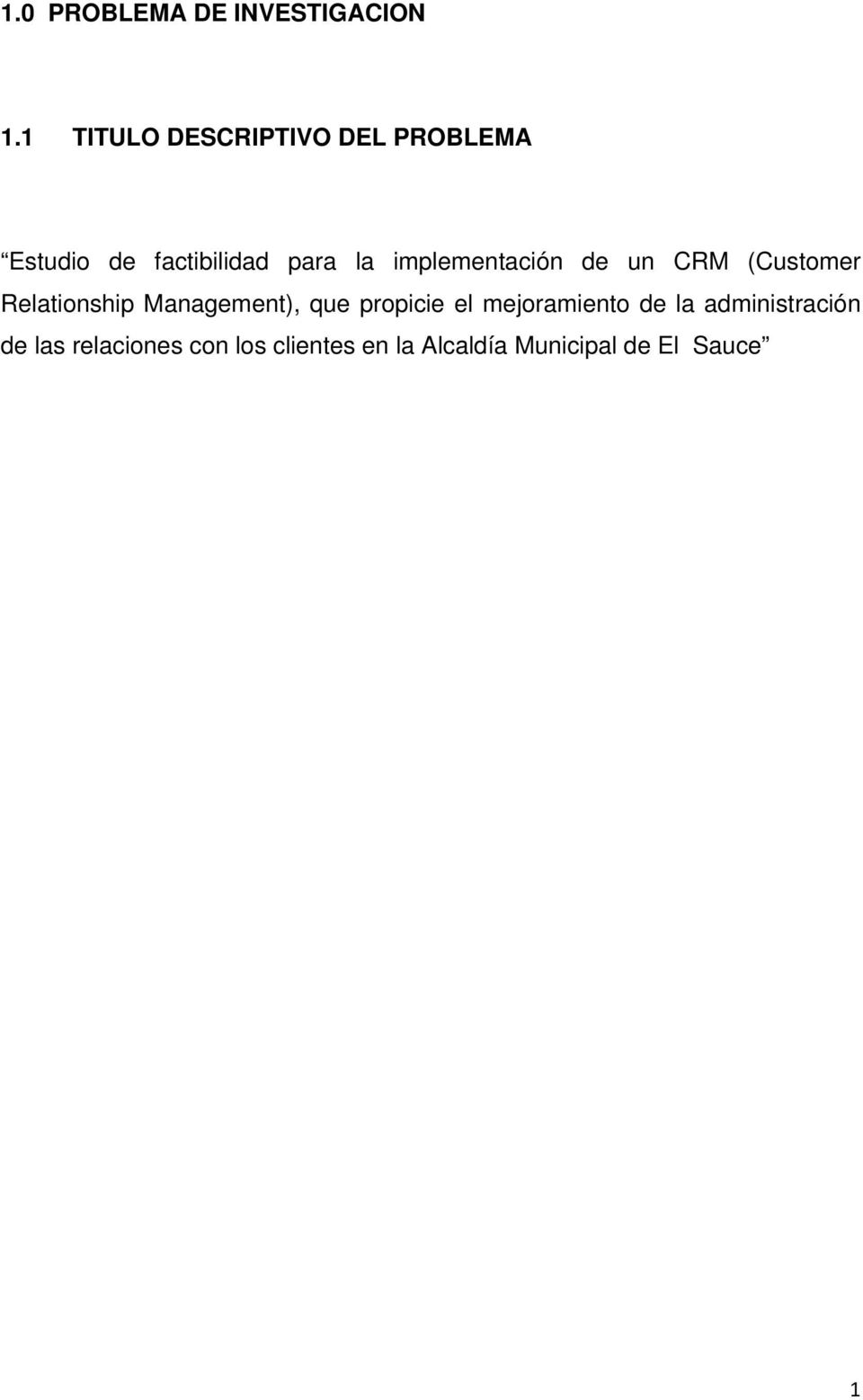 implementación de un CRM (Customer Relationship Management), que