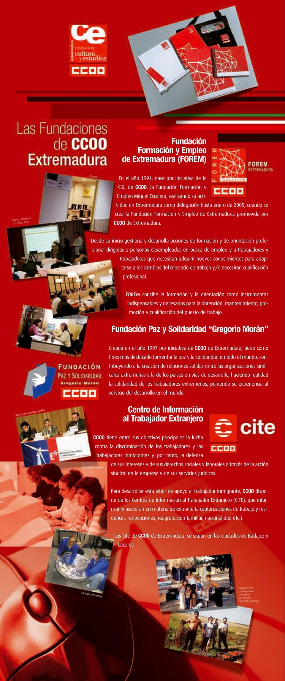 promovida por CCOO de Extremadura.