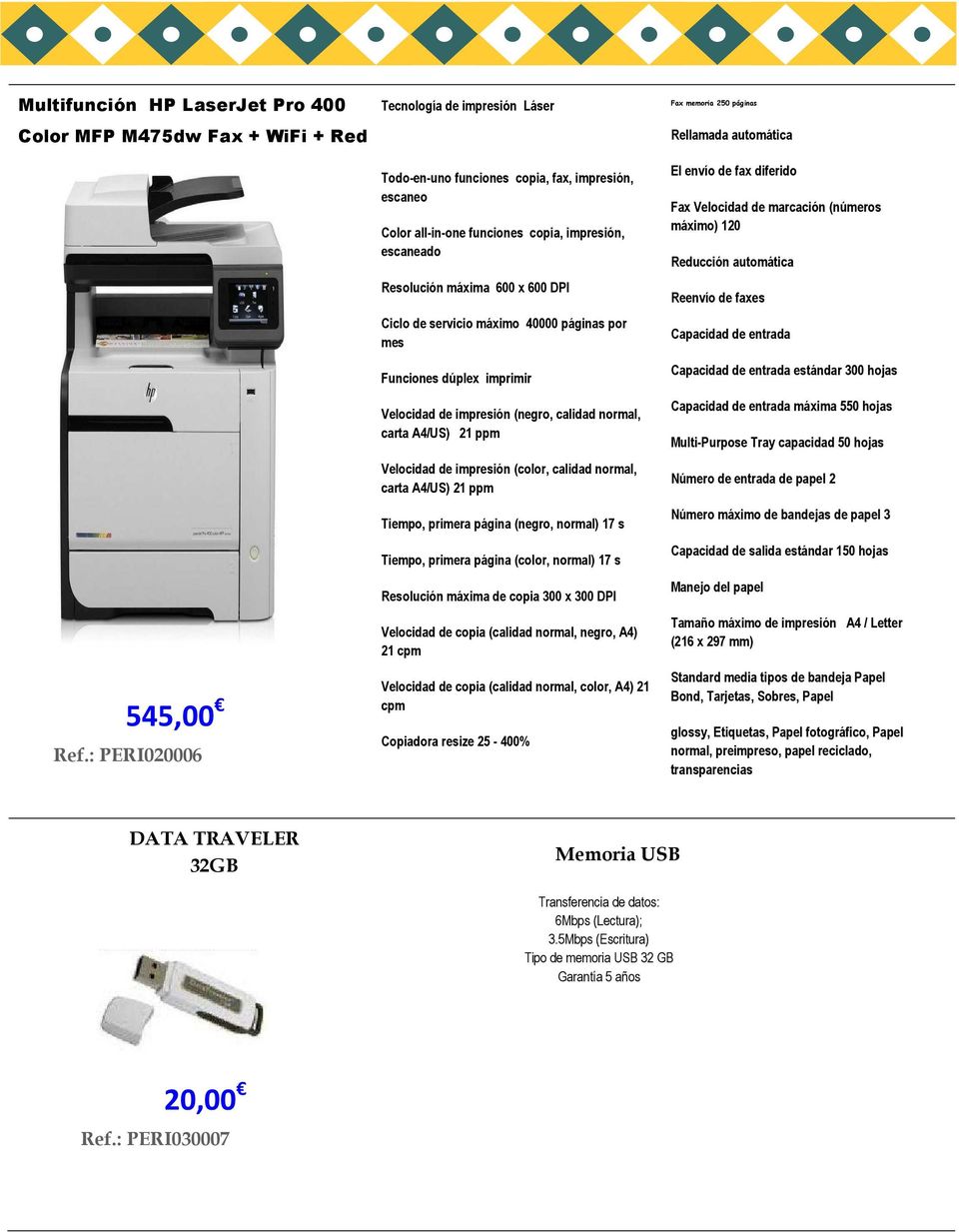 servicio máximo 40000 páginas por mes Funciones dúplex imprimir Velocidad de impresión (negro, calidad normal, carta A4/US) 21 ppm Velocidad de impresión (color, calidad normal, carta A4/US) 21 ppm