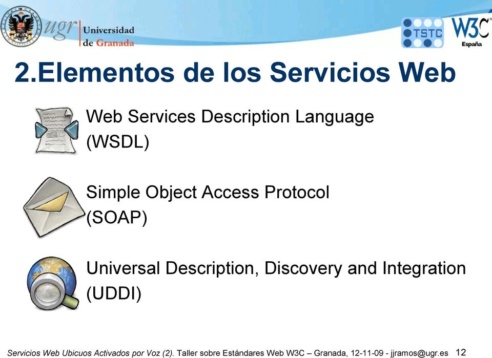 Discovery and Integration (UDDI) Servicios Web Ubicuos Activados por