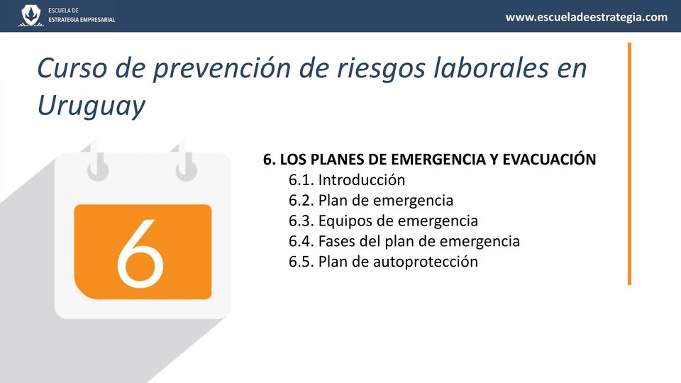 3. Equipos de emergencia 6.4.