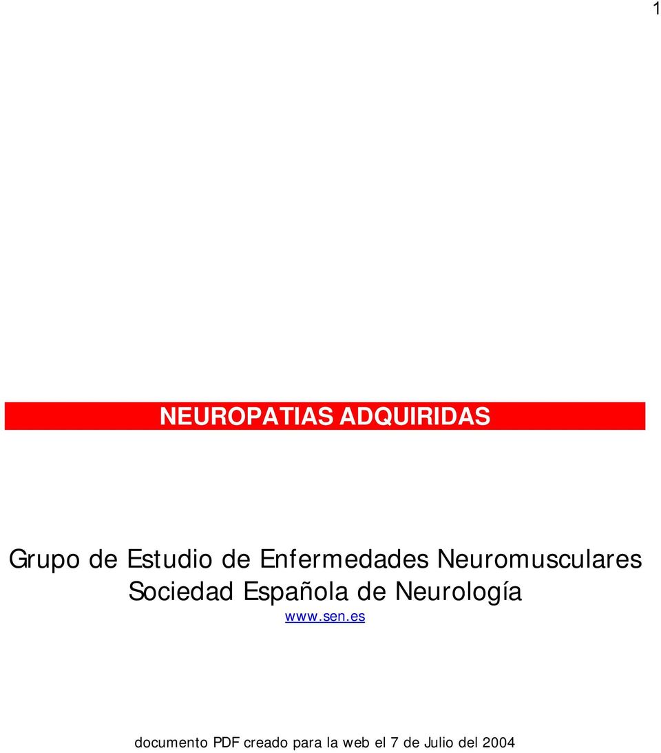 Española de Neurología www.sen.