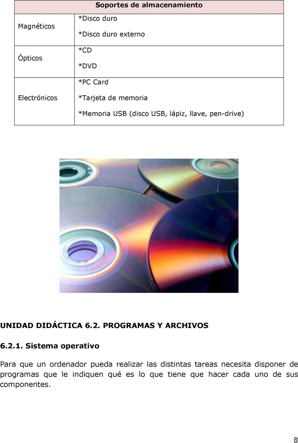 2. PROGRAMAS Y ARCHIVOS 6.2.1.