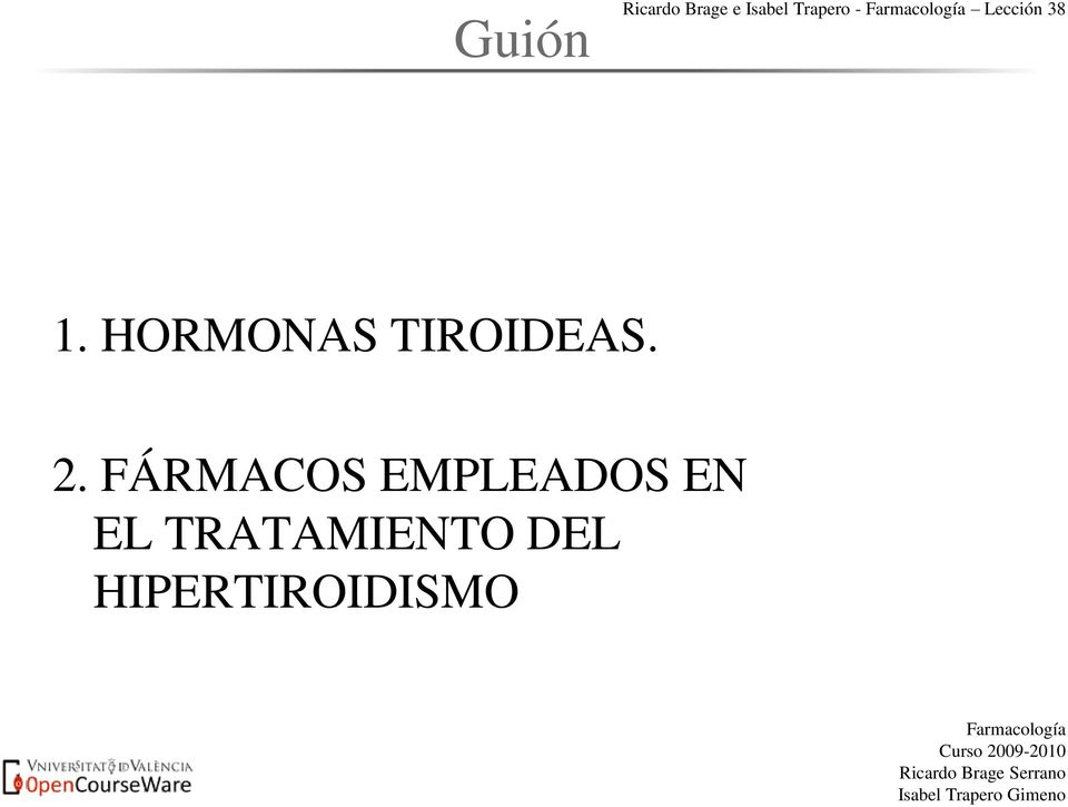 HORMONAS TIROIDEAS. 2.