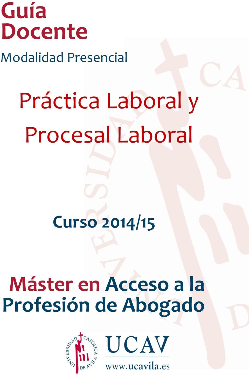 Procesal Laboral Curso 2014/15