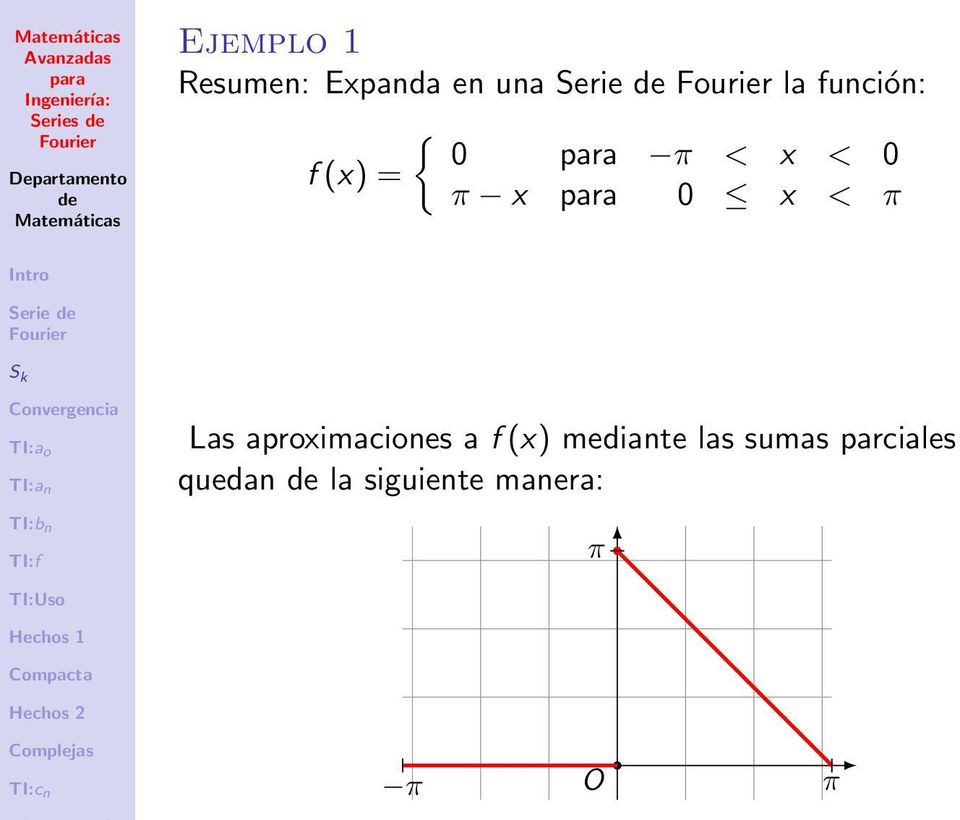 < Serie Las aproximaciones a f (x) mediante